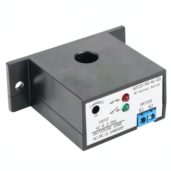 Normally Open Current Switch Adjustable Isolation The AC Current Monitoring Current Detection Protection AC 0.2-30A SZC23-NO-AL-CH-4