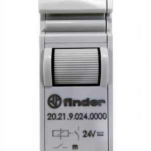 Finder 20.21.9.024.0000 Din Rail Impulse Switch, Grey, Pack of 1-0