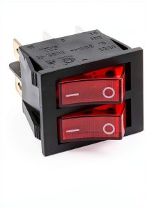 On-Off Latching Rocker Switch KCD2 Light 20A Green/Red FXPCGZISH-0